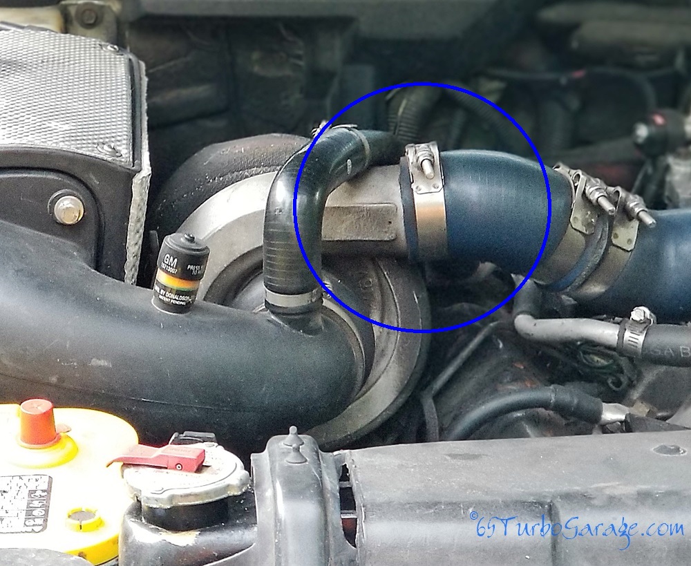 Disconnect the turbo to air plenum connection