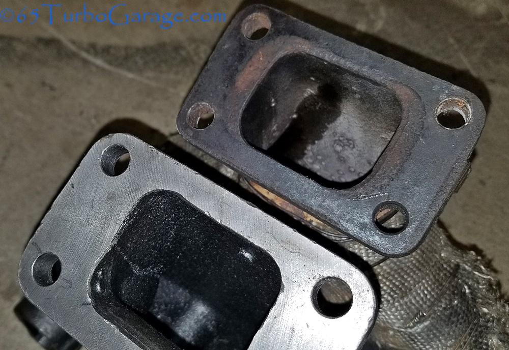 APDTY turbo inlet matches the factory manifold bolt pattern