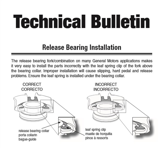 GM TO bearing bulletin